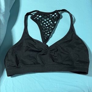 Victoria's Secret Black wireless Bra with Mesh racers back